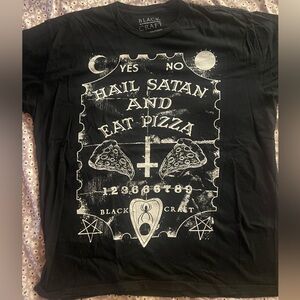 BlackCraft Black Graphic T-Shirt